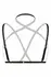 Bijoux Indiscrets Fia Strappy Harness Bralette Black elegantni podesivi remenčići za senzualan izgled