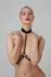 Viola crni čipkani bralete brenda Strappy, senzualni harness dizajn sa elegantnim zlatnim detaljima