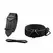 LOCKINK Adjustable Leather Wrist and Ankle Cuffs Set Black 34cm