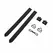LOCKINK Adjustable Leather Wrist and Ankle Cuffs Set Black 34cm