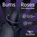 Skins Rose Buddies Bums N Roses intimni rotirajući vibrator, crni