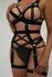 Le Desir Body Set with Straps & Detachable Suspender Belt Black S-L