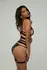 Le Desir Body Set with Straps & Detachable Suspender Belt Black S-L