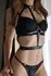 Rosy Gold Body Harness Black podesivi senzualni aksesoar od veštačke kože