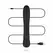 BLACQ Digital Curved Vibrator with Display - Black Silicone, USB Rechargeable