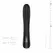 BLACQ Digital Curved Vibrator with Display - Black Silicone, USB Rechargeable