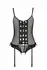 Nessy Elegant Lace Corset with Open Detail, Black, Multiple Sizes