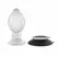 Evolved Crystal Ball Plug - Providna silikonska baza, glatki plastični oblik