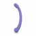 Good Vibes Only Leah Dual-Ended Silicone Vibrator Purple 10 Modes