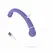 Good Vibes Only Leah Dual-Ended Silicone Vibrator Purple 10 Modes