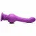IN silikonski intimni stimulator Purple sa rotacijom i potiskivanjem, USB punjiv