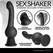 IN Shaking Silicone Device Black - Rotating & Thrusting, USB Rechargeable