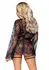 Leg Avenue All Romance Black Lace Lingerie Set with Elegant Jacket - Adjustable Fit