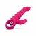 TOYJOY Ribbed Tarzan Pink Silicone Dual Action Massager 18 cm