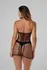 Besired Dania Black Sheer Mesh Dress with Halter Neckline