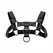 Bruno podesivi harness od veštačke kože crni 24 do 32 cm