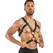 Rocco Bondage podesivi pojas od veštačke kože crni unisex model