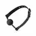 EasyToys Prozračni silikonski kuglica gag Crni - Podesivi udobni kroj 4.1cm
