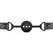 EasyToys Prozračni silikonski kuglica gag Crni - Podesivi udobni kroj 4.1cm