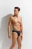 String Second Skin Black Microfiber Thong with Logo Band