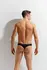 String Second Skin Black - Microfiber Thong with Branded Elastic Band