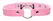 Kinky Kitty Slim Adjustable Choker Pink Vegan Leather Cat Ring
