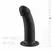 NO-PARTS Charlie Silicone Intimate Device 14.5 cm Black with Suction Base
