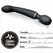 Lush Gia Dual Motor Vibrator Black Silicone with Flexible Design