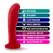 Blush Temptasia Jezebel silikonski dildo tamnocrveni 15.8cm