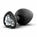 Blush Temptasia Bling Plug Medium crni, elegantan intimni aksesoar