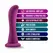 Blush Temptasia Bellatrix silikonski dildo sa vakuum postoljem, boja šljive, 15.8 cm