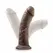 Blush Dr. Skin 8'' Intimate Model with Suction Base - Chocolate Brown