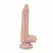 Dr. Skin Stud Muffin 8.5 inča intimni model sa vakuum postoljem u bež boji
