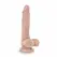 Dr. Skin Stud Muffin 8.5 inča intimni model sa vakuum postoljem u bež boji