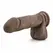 Blush Dr. Skin Mr. Magic realistični dildo od 23 cm sa vakuumskim postoljem u boji čokolade
