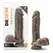 Blush Dr. Skin Mr. Magic realistični dildo od 23 cm sa vakuumskim postoljem u boji čokolade