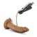 Blush Dr. Skin Dr. Dave Vibrating Model with Suction Cup Mocha 18cm