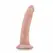 Dr. Skin Vanilla anatomski dildo od 18 cm sa vakuum postoljem, PVC