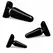 Blush Novelties Anal Adventures Basic Plug Kit set od 3 analna čepa crni, različite veličine