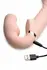 Swirl Strapless Vibrating Intimate System with Adjustable Fit, Purple