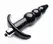 Bubbly Vibrating Plug Black - Multi-Speed, Waterproof, Ribbed Design