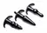 XR Brands Thrill Trio Black Multi-Shape Anal Plug Set with Vibration