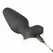 XR Brands Tailz Vibrating Plug with White Faux Fox Tail, Silicone, Remote