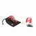 CB-3000 Red 37 mm Male Chastity System, Medical Polycarbonate, Adjustable