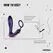 Hueman Black Hole analni vibrator i potporni prsten, 10 modova, silikon