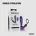 Hueman Black Hole analni vibrator i potporni prsten, 10 modova, silikon