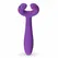 EasyToys vibrator za parove Purple sa dva motora, fleksibilnim prstenom i telom