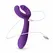 EasyToys vibrator za parove Purple sa dva motora, fleksibilnim prstenom i telom