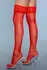 Keep A Secret Elegant Thigh High Stockings Red with Lace Top