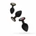 EasyToys set fleksibilnih silikonskih analnih čepova u 3 veličine crni 8719934001787